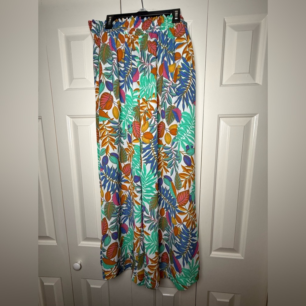 Rose + Olive Womens Wide Leg Cropped Pants